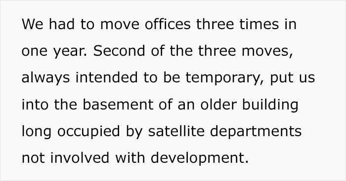 Company Lawyer Throws A Tantrum About People Getting Moved Into His Office Space, Employee Takes Revenge By Seating A Sound Engineer Close By Company Lawyer Throws A Tantrum About People Getting Moved Into His Office Space, Employee Takes Revenge By Seating A Sound Engineer Close By