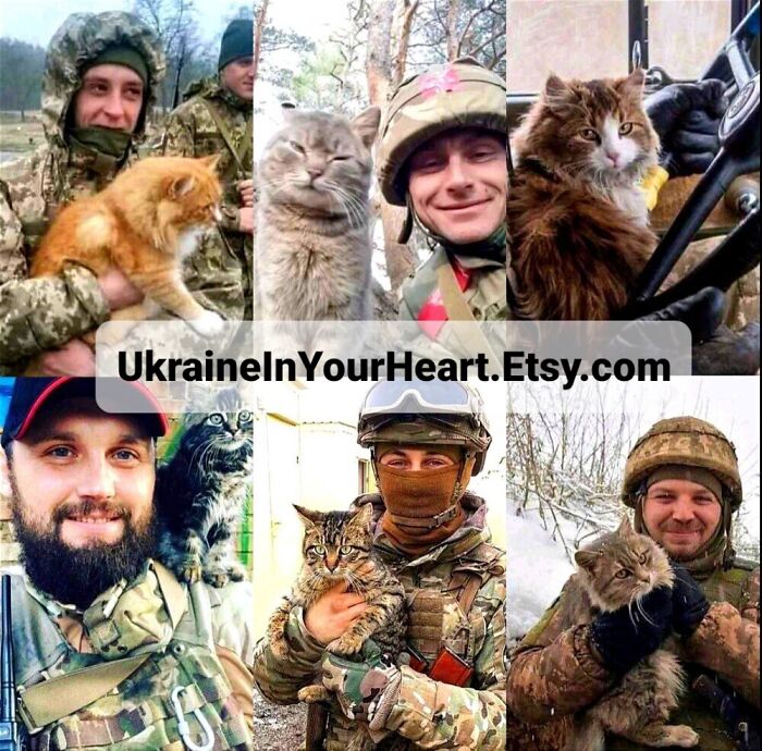 "Soldiers Of The Ukrainian Army...these Guys Are Real Heroes!" From Ukrainian Etsy Shop Donating Money From Sales To Help Support The Army, Refugees & Animals