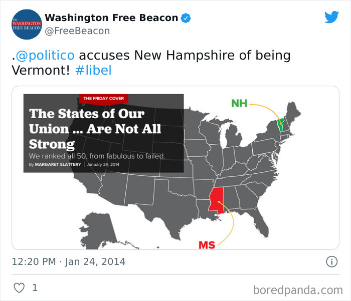 New Hampshire (Not Vermont)