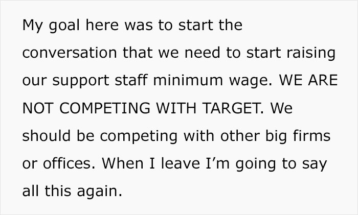 Admin Assistant Finds Out Target Employees Earn More Than Her $23/Hour Salary And Makes The Decision To Leave Her Law Firm Admin Assistant Finds Out Target Employees Earn More Than Her $23/Hour Salary And Makes The Decision To Leave Her Law Firm