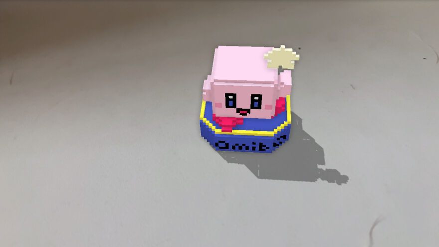 Imagine If Kirby Got A 3D-Pixel Amiibo Like Mario Did! (Does This Even Count As Digital Art, Though?)