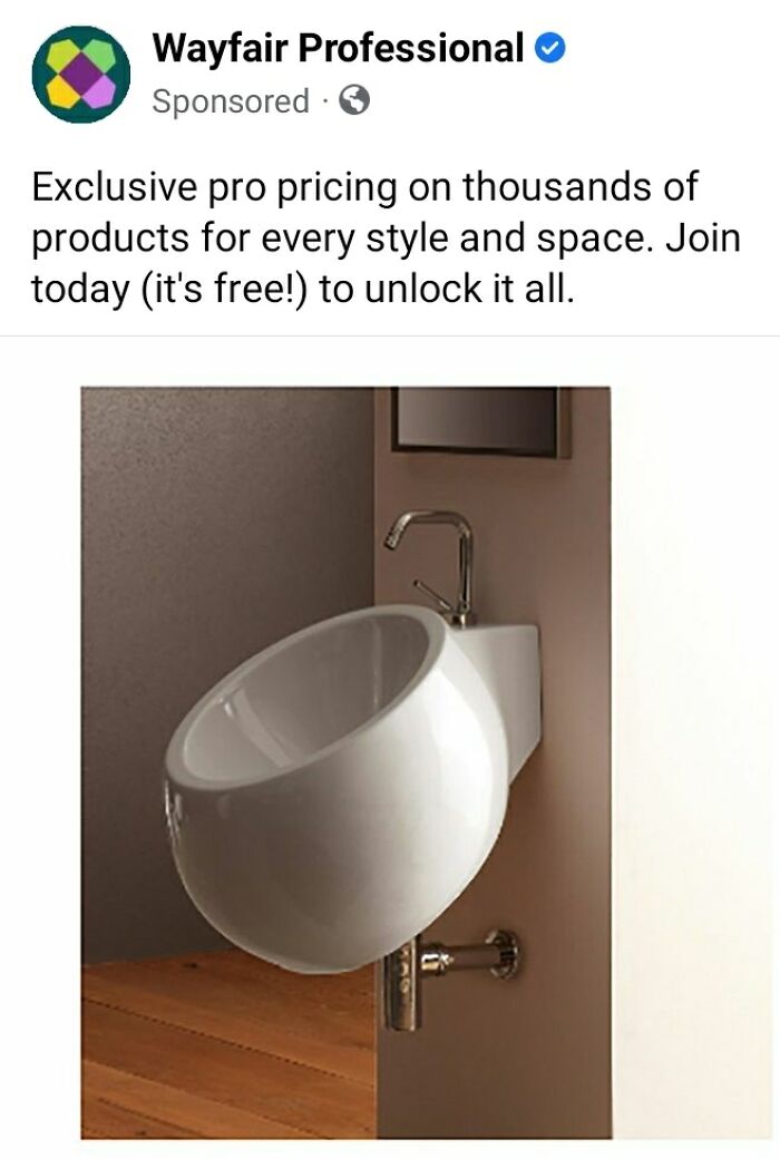 Is Wayfair Trying To Sell Me A Sink Or A Urinal? Or Both?