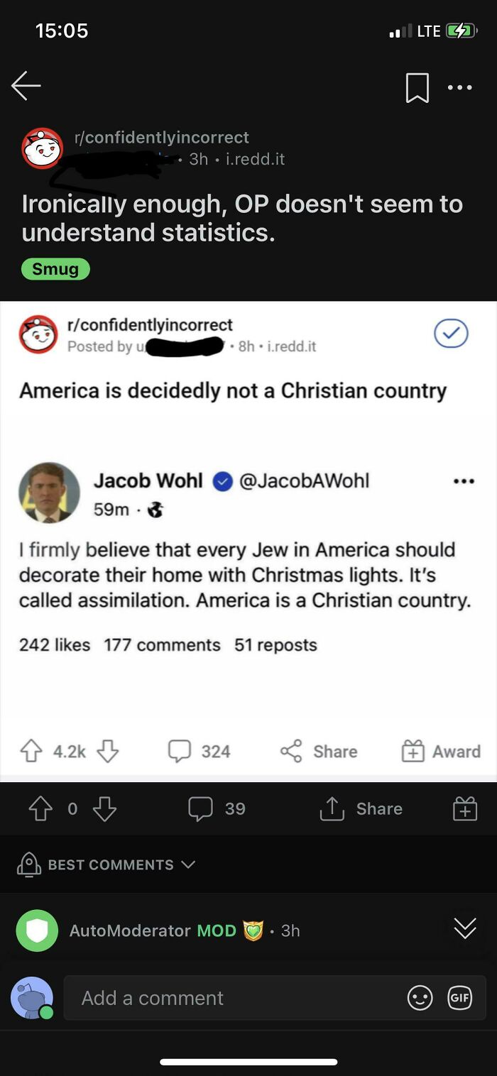 Surprisingly Enough, Op Doesn’t Know The United States Does Not Have An Official Language Or Religion