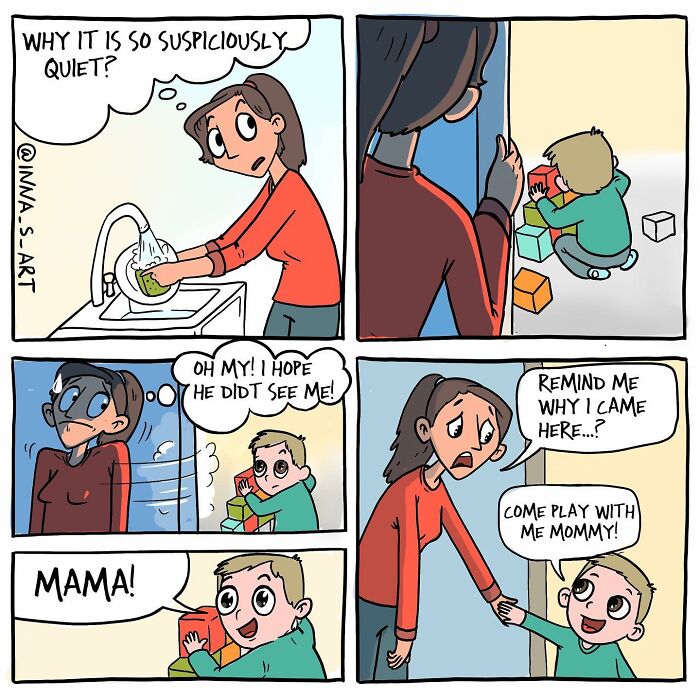 New Hilarious Comics Show What It’s Like To Be A Modern Mom