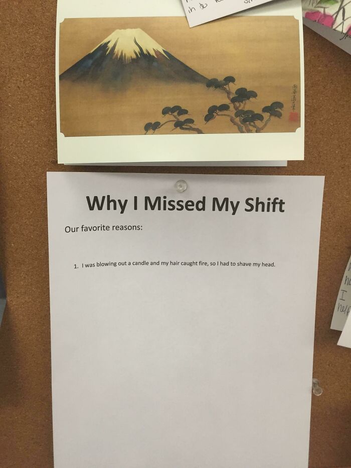 My Boss Got This Ridiculous Excuse The Other Week And Decided It Needed To Be Hung Up