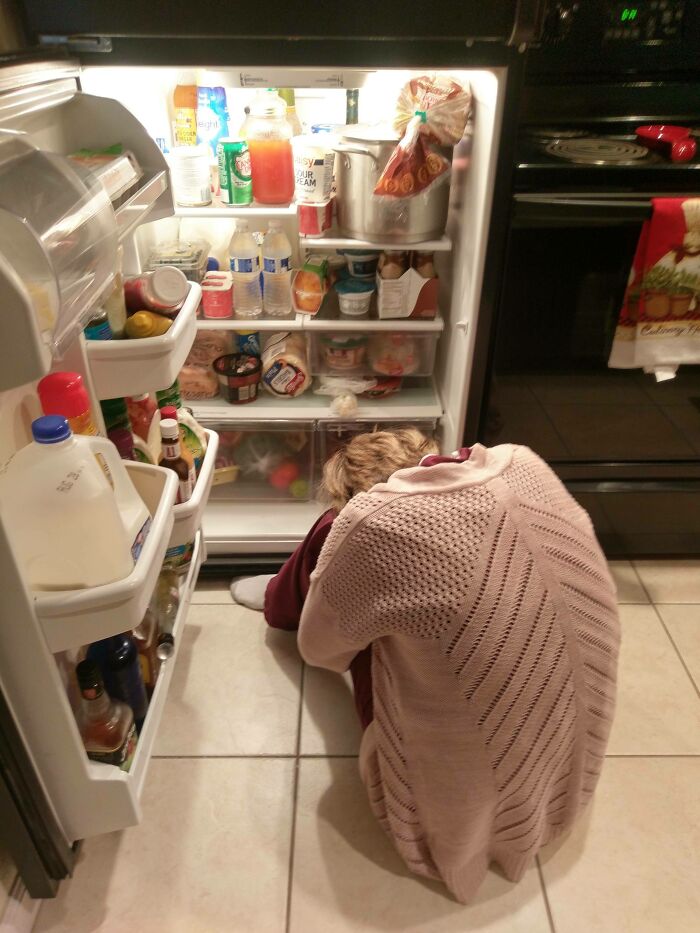 Cuando mi esposa embarazada dice que no hay nada en el refrigerador