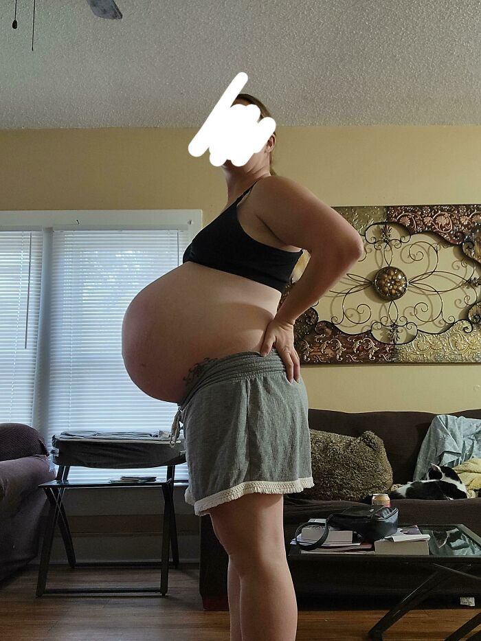 If Anyone Wants To Know What 38 Weeks Pregnant With Twins Looks Like
