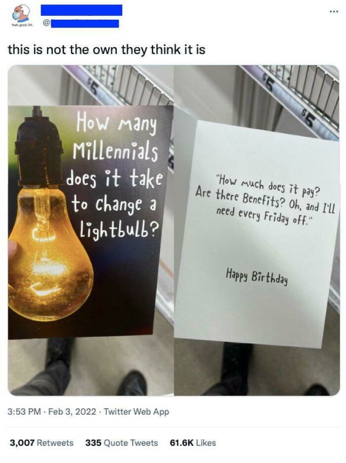 Millennial Birthday Card...