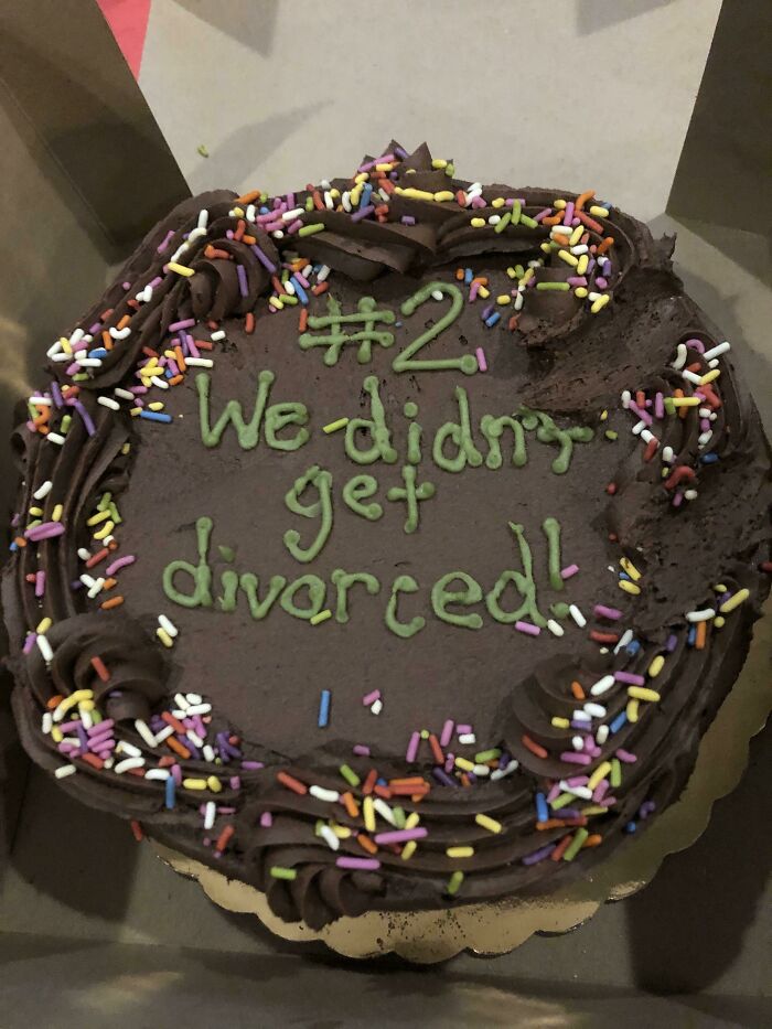 Wife’s Interesting Choice Of Words For Our Anniversary Cake