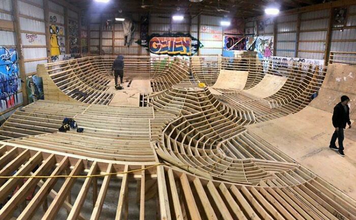 The Ribs Of A Skateboard Park I Helped Build