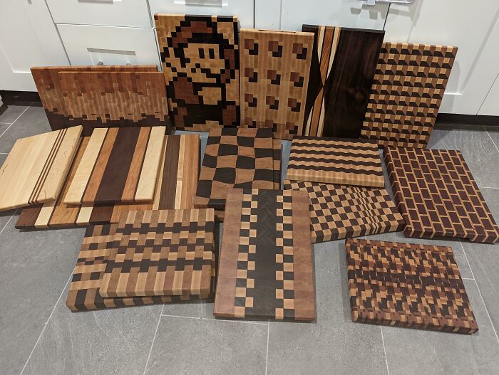 Made A Bunch Of Cutting Boards For Everyone At Work