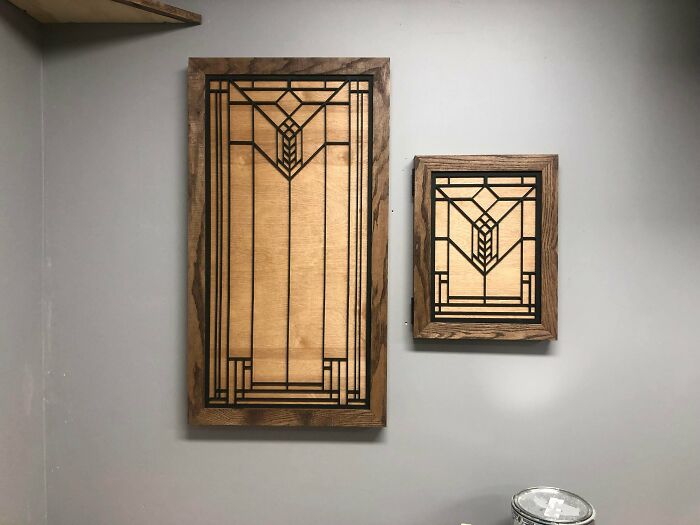 Frank Lloyd Wright Inspired Electrical Panel Covers I Made