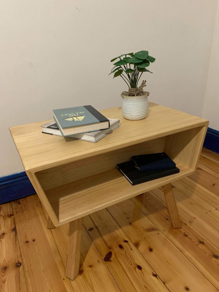 I’m 16 And I Built My First Coffee Table! Oak For The Top And Ash For The Legs