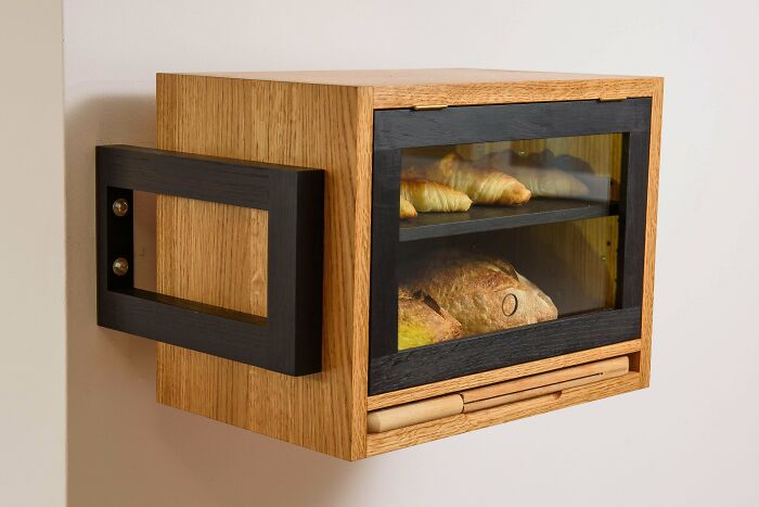 A Small Cabinet For Bread And Pastry That I Made As A Gift For My Flatmate’s Birthday