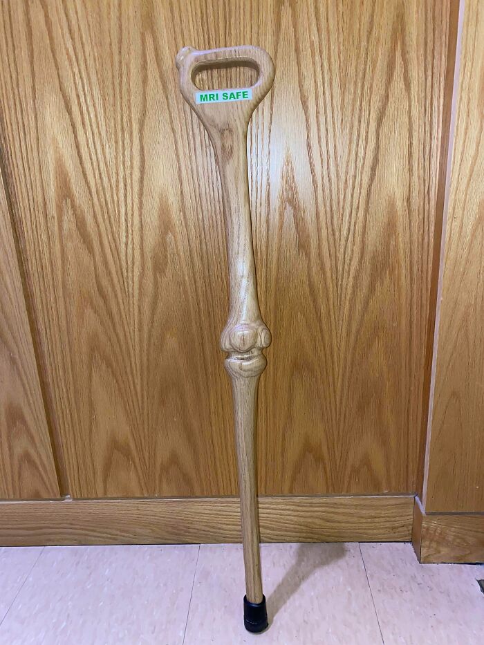 An Mri Safe (Non Metallic) Cane For Patients In The Scan Room That My Wife Commissioned (Pro Bono) For The Hospital Where She Works