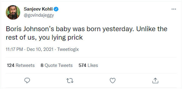 Sanjeev Kohli On Boris Johnson's Baby