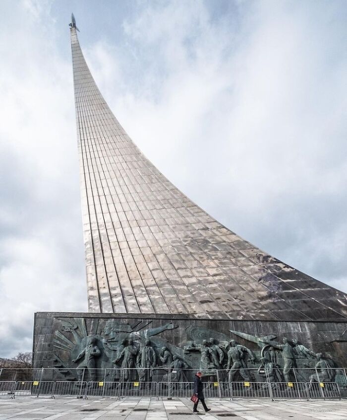 Monument To The Conquerors Of Space, Moscow. Built In 1964