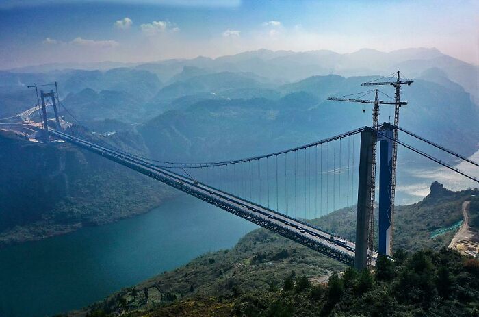 The Kaizhou Lake Grand Bridge In China