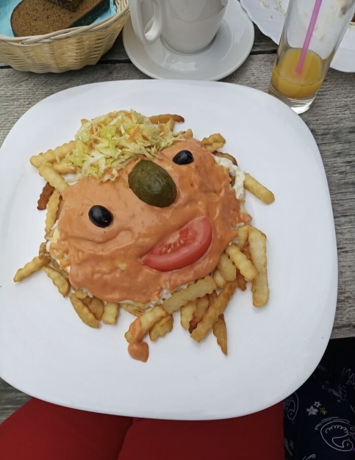 Actual Dish From The Adult Menu In A Lithuanian Restaurant