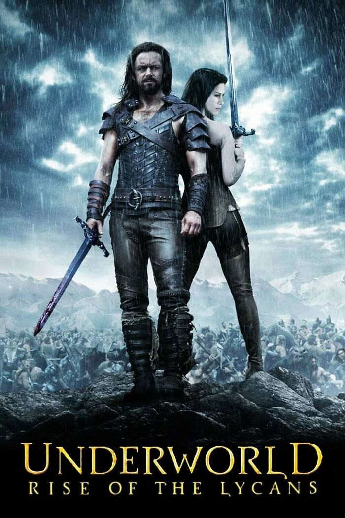 Poster of Underworld: Rise Of The Lycans movie 