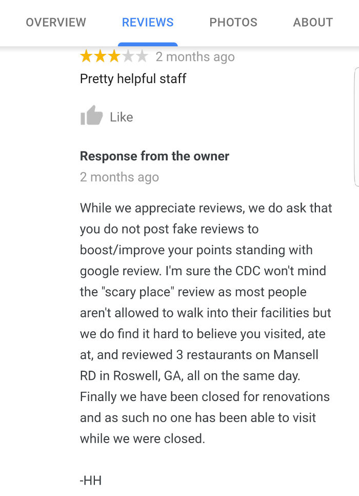 Google Reviewer Posts Fake Reviews - Gets Exposed