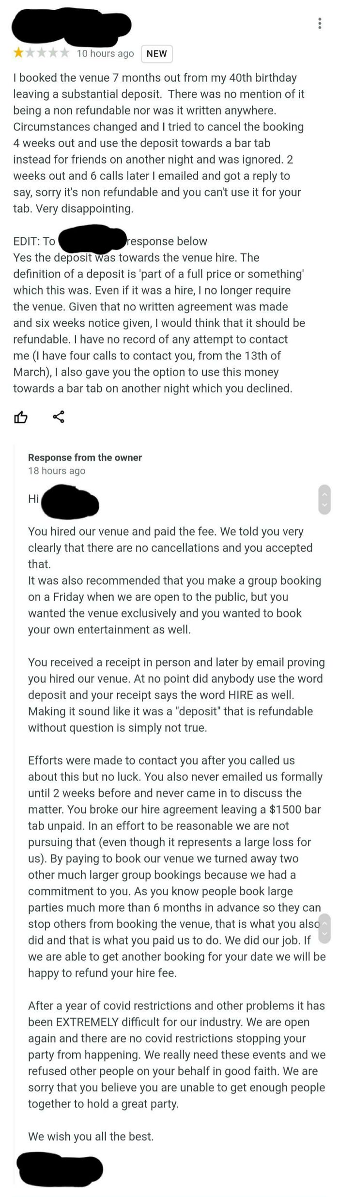 Owner Of A Micro-Brewery Responds To A Review, The Reviewer Doesn't Want To Quit Their Bullshit.