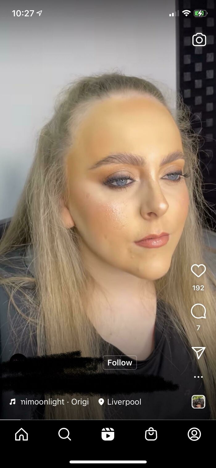 On A “Professional” Make Up Artist’s Insta Reel