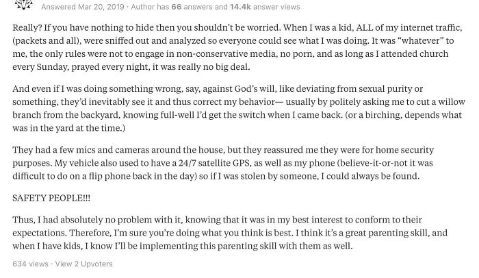 Quora User: "Is It Illegal For Parents To Put A Camera In Their 13-Year Old's Bedroom?" | An Answer: