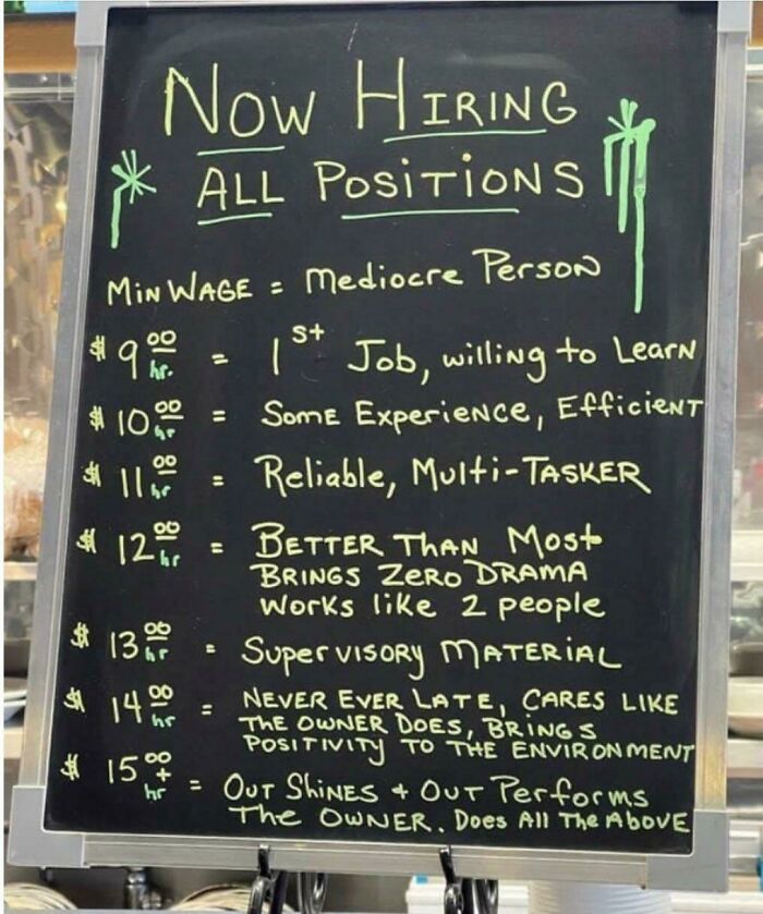 Outshine The Owner, Earn $15/Hr