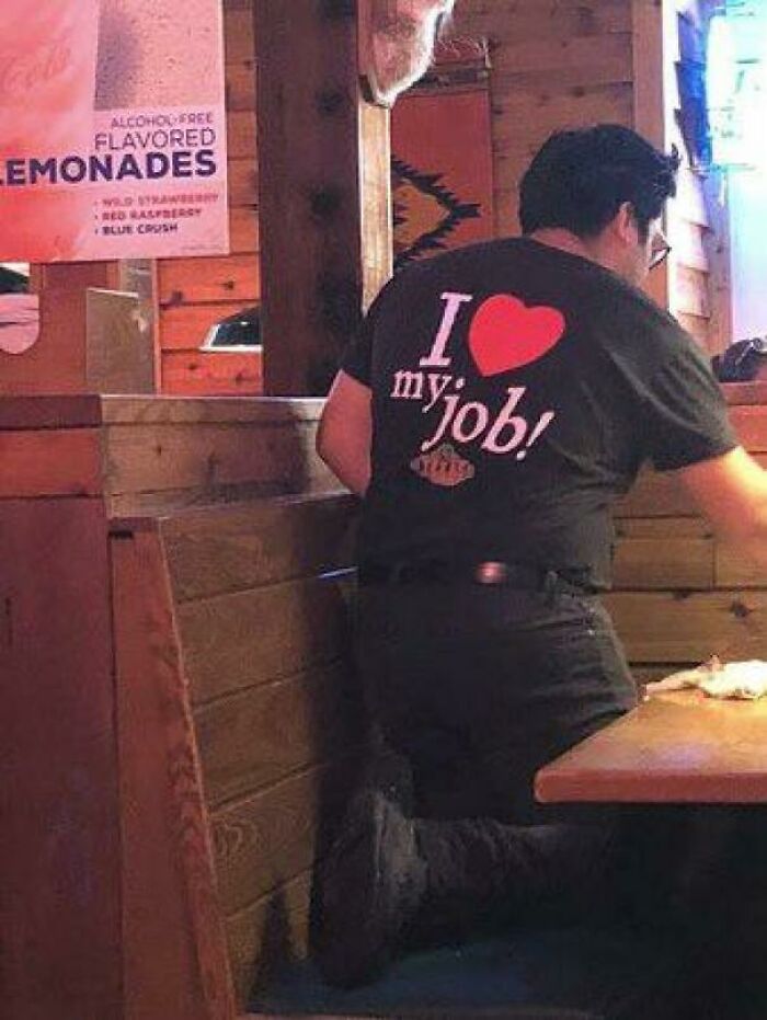 I Think The Fact That Texas Roadhouse Employees Are Forced To Wear This To Work Is Very Dystopian