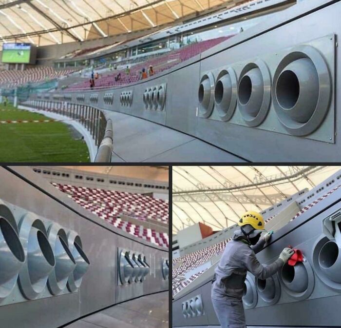 Each Of The 8 Stadiums At The World Cup In Qatar Will Have Air Conditioners To Battle The Hot Temperatures And To Keep The Air Clean.