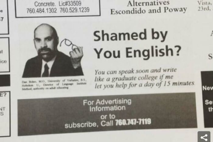 Are You Shamed By You English?