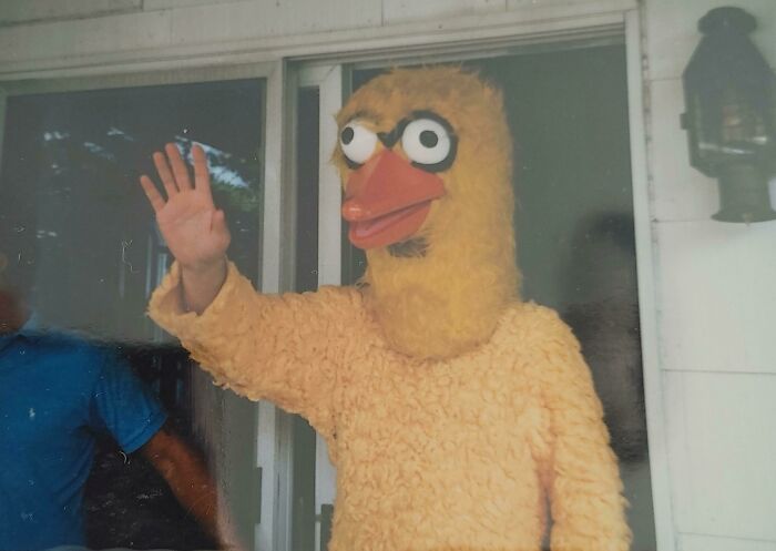 Looking Back At Old Photos, This Was My First Birthday. This Was Supposed To Be A Big Bird