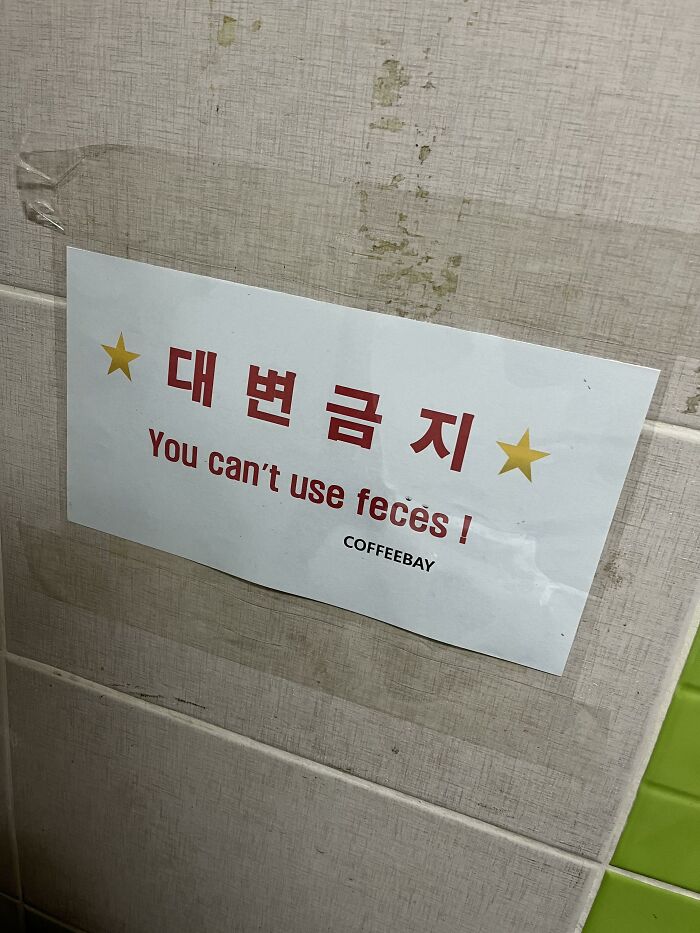 No Feces In The Toilet