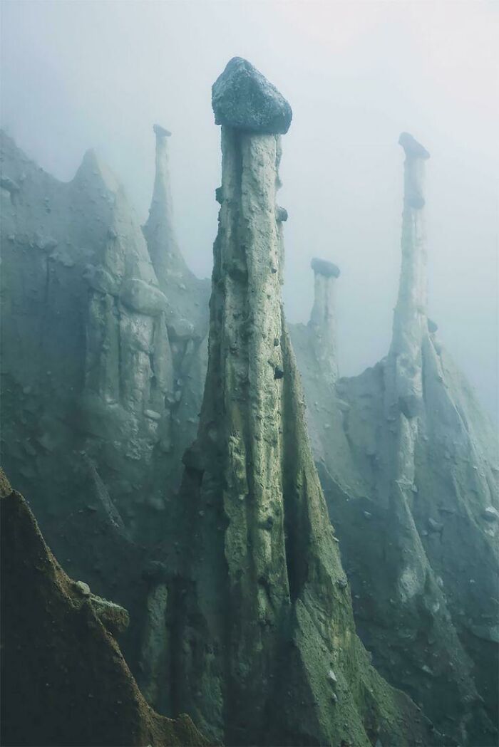 Alien-Like Columns Of South Tyrol, An Autonomous Province In Northern Italy