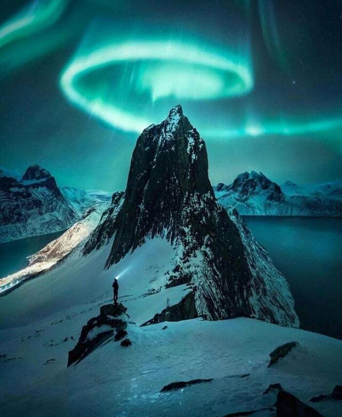 Aurora boreal increíble
