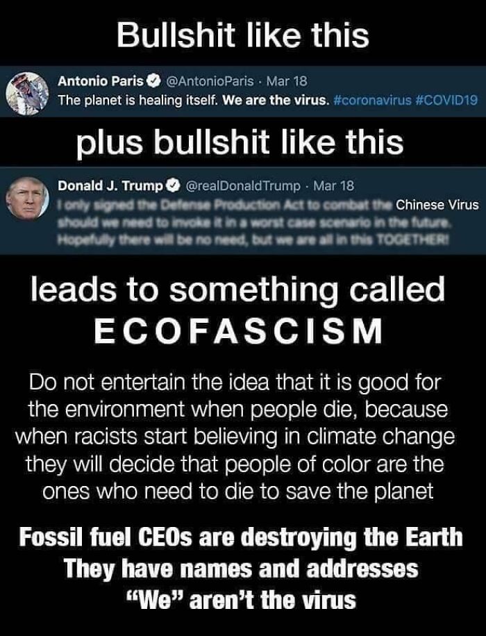 Be Aware Of Ecofascism And Shut It Down Before It Escalates