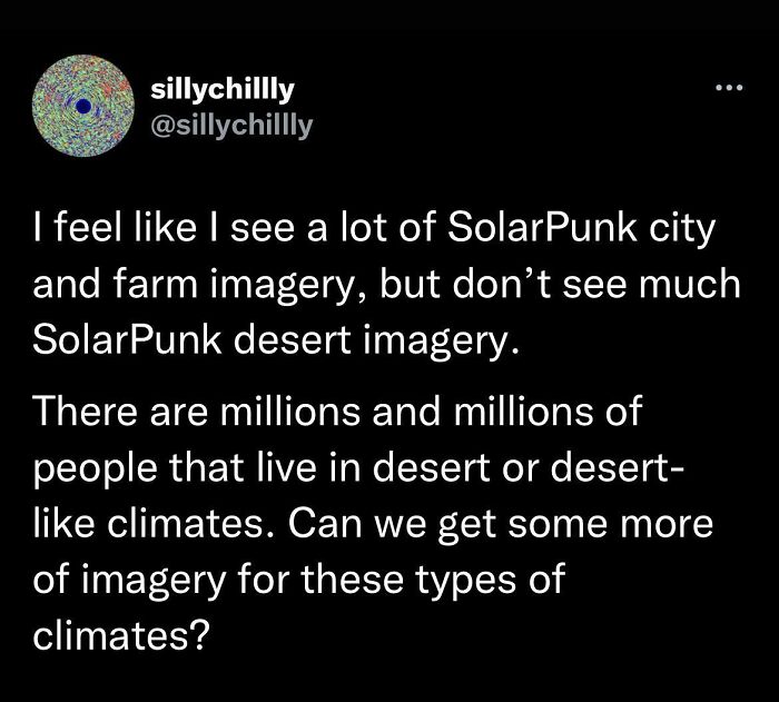 Can Someone Share Some Desert Solarpunk Imagery?
