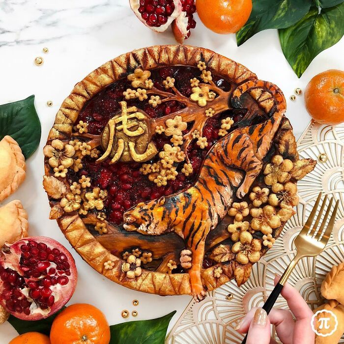 I Baked A Cherry Pomegranate Pie To Celebrate The Year Of The Tiger