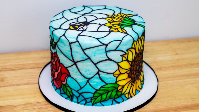 My Stained Glass Cake. Anyone Else Miss Summer?