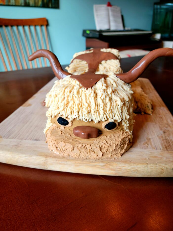 I Baked My Son An Appa Cake From Avatar The Last Airbender