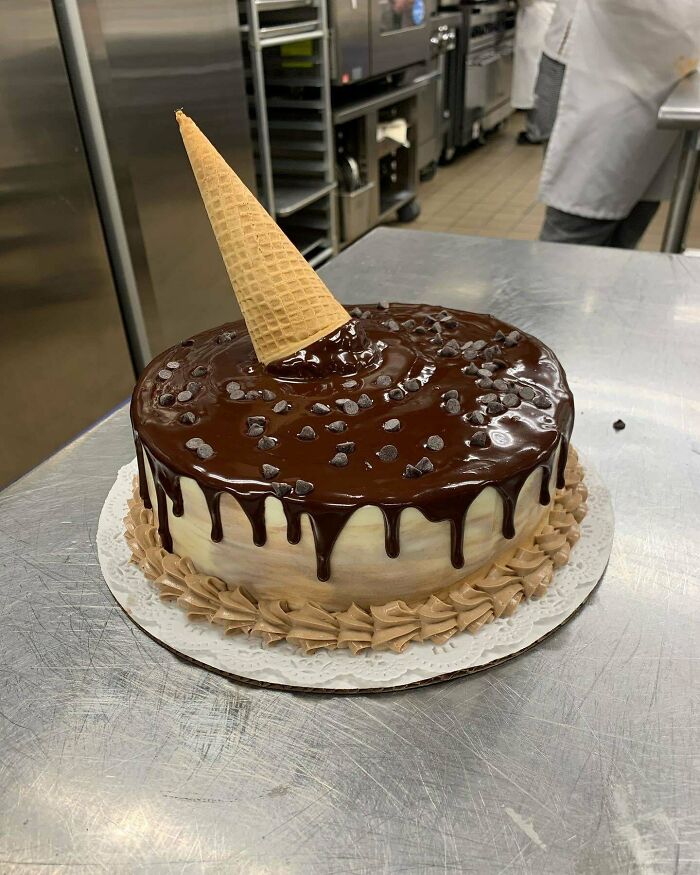 I’m A Pastry Student And My First Lab In A Cakes Class Was Last Night! I Was So Proud When I Saw That She Put My Cake In The Front Center When We Took Pictures For The Schools Instagram