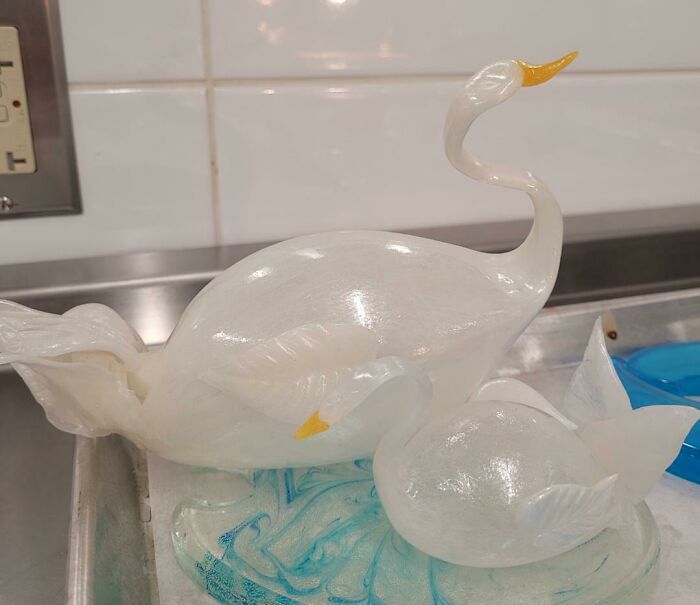 Does Sugar-Work Count? I Made Swans Out Of Isomalt Today In Pastry Class