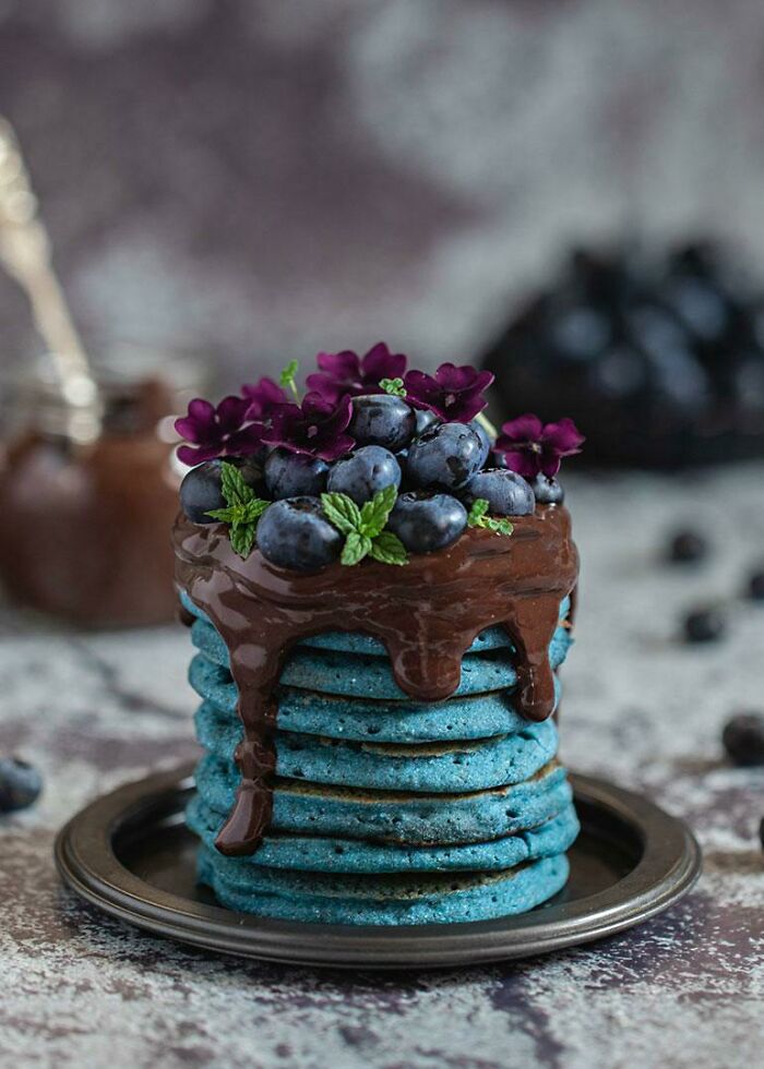 Blue Pancakes