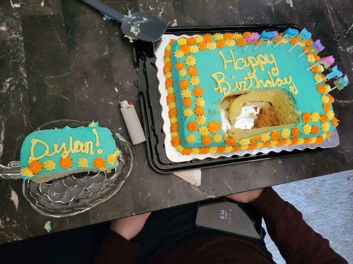 My Mom Cut My Brother's Bday Cake The Worst Way Possible