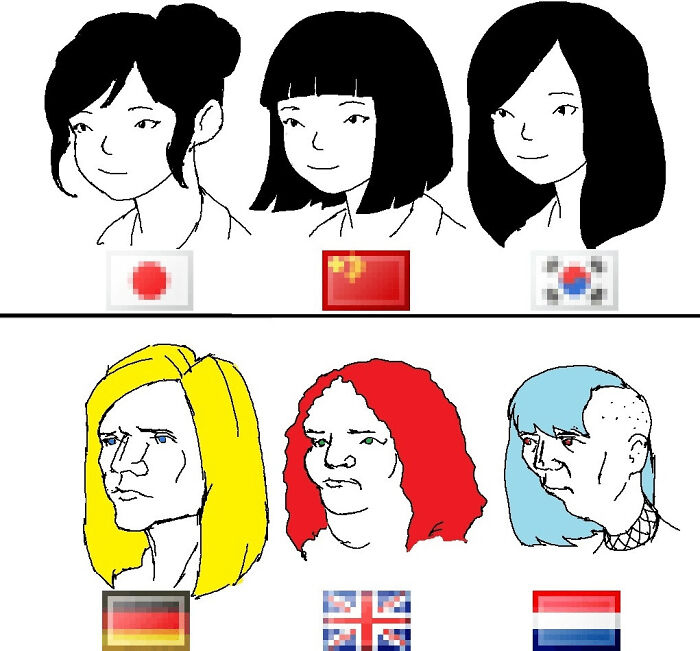 ¿Cómo es que usas el mismo rostro para las diferentes mujeres asiáticas…?