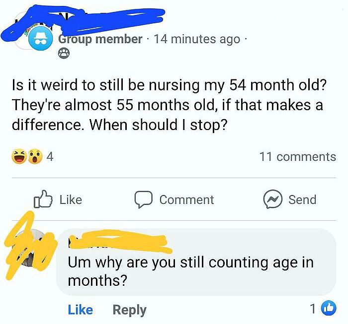 I Don't Have A Problem With Extended Nursing, But Omg Still Using Months?