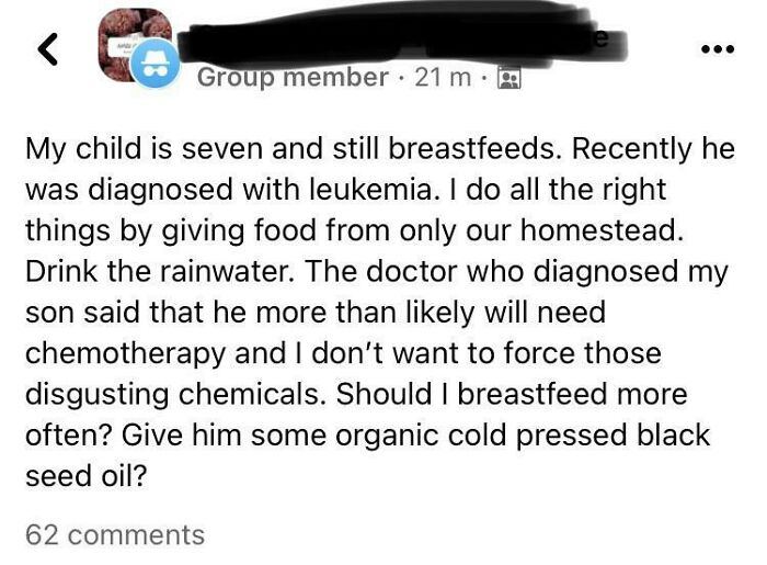 Breastmilk Isn’t Curing Her Son’s Leukaemia