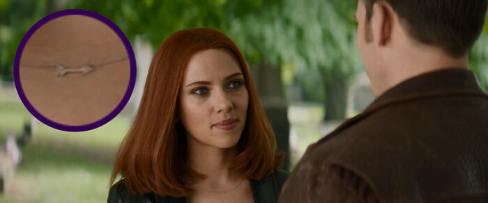 In Captain America: The Winter Soldier (2014) Black Widow Is Seen Wearing An Arrow Necklace, A Nod Toward Her Close Partnership To Hawkeye