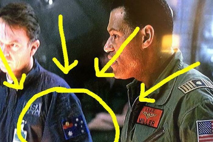 In Event Horizon, Sam Neill Requested That The Union Jack On An Australian Flag Patch Should Be Replaced With An Aboriginal Flag; The Way He Thought It’d Look In 2047